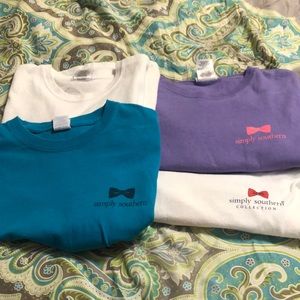 4 Simply Southern t shirts.